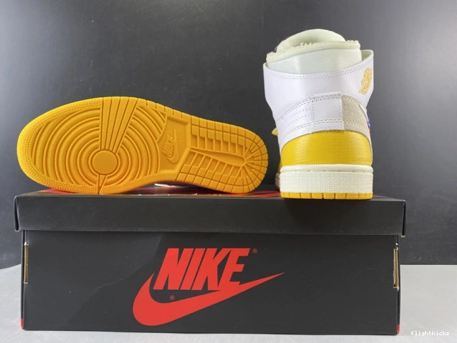 1 Jordan AQ0818-149 Powder Yellow-Cone x White Off-White NRG Dark Air 0920